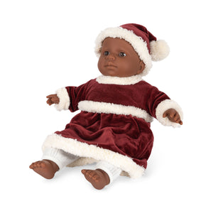 Doll Christmas Dress - Jolly Red