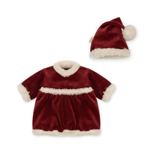 Doll Christmas Dress - Jolly Red