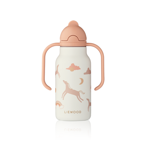 Kimmie Steel Water Bottle - Dream/Ecru