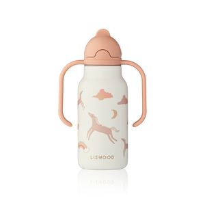 Kimmie Steel Water Bottle - Dream/Ecru
