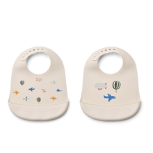Tilda 2-pack Ruokalaput - Aviator/Ecru