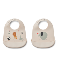 Tilda 2-pack Ruokalaput - Circus/Sandy