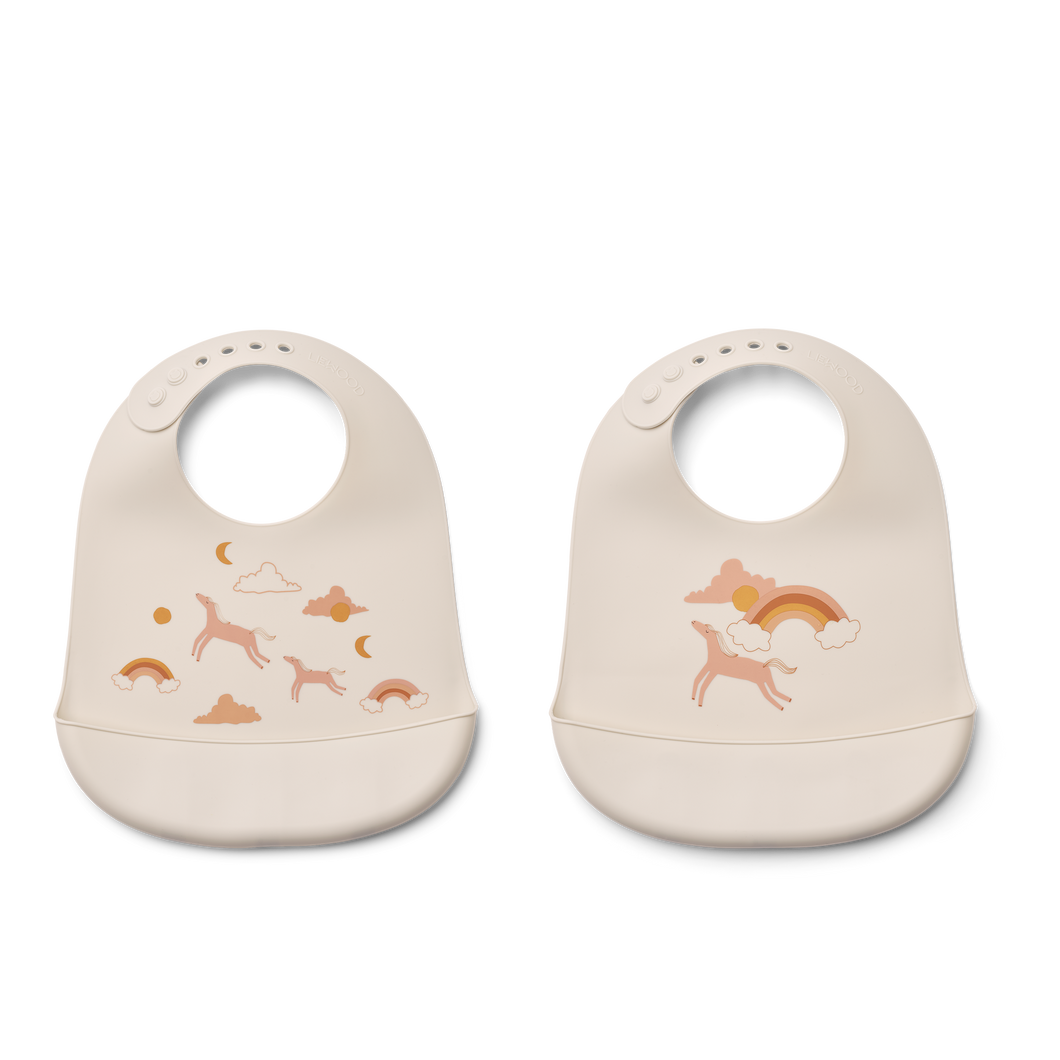 Tilda 2-pack Ruokalaput - Dream / Ecru