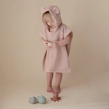 Bear Poncho Towel - Blush