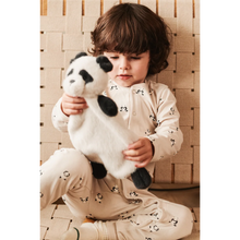 ROY PANDA CUDDLE CLOTH - SANDY / DARK GREY