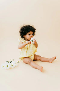 Sweetness Romper - Mellow Yellow