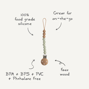 Pacifier Clip Eva - Ash