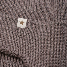 Hat Wool Knit Windstop - Brown Melagne