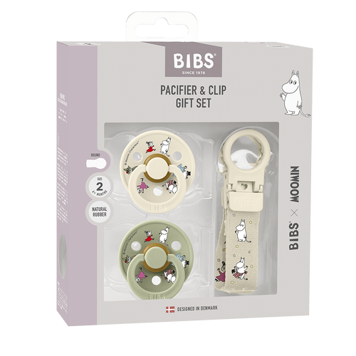 BIBS x MOOMIN LAHJASETTI - IVORY/SAGE
