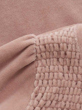 DRESS LS VELOUR - ADOBE ROSE