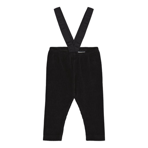 Velour Brace Pants - Black